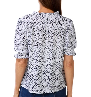 Thumbnail 2: Coral Bay Petite Short Sleeve Button Down Top 