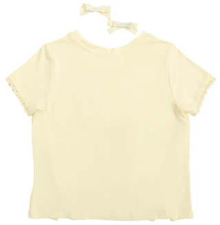 Thumbnail 2: B TWEEN Big Girls Short Sleeve Bow Lace Tee 