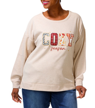 Thumbnail 1: Chenault Women's Plus Fall Sweatshirt  