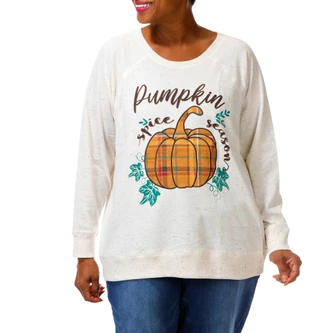 Thumbnail 1: Sable Sky Women's Fall Pumpkin Spice Top  