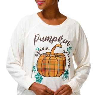 Thumbnail 3: Sable Sky Women's Fall Pumpkin Spice Top  