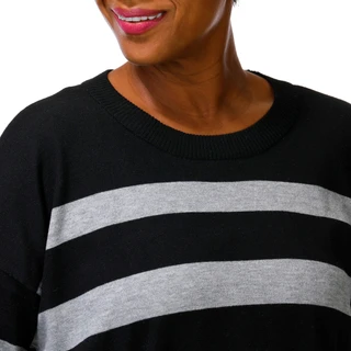 Thumbnail 3: MAGASCHONI Women's Plus Rib Hem Sweater 