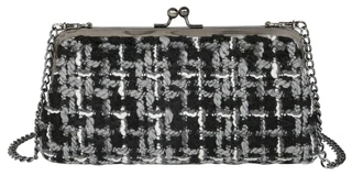 Thumbnail 1: Patricia Nash Potenaz Frame Clutch with Velvet Lining & Shoulder Chain 