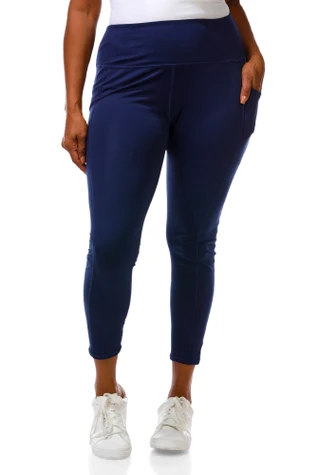 Thumbnail 3: Bally Total Fitness Women's Plus Active High Rise Leggings 