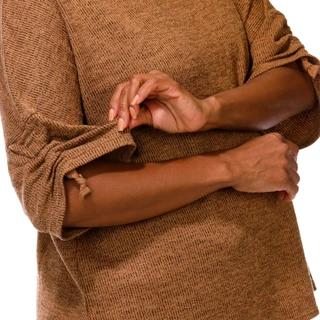 Thumbnail 3: MAX STUDIO Women's Cinched Sleeve Top  