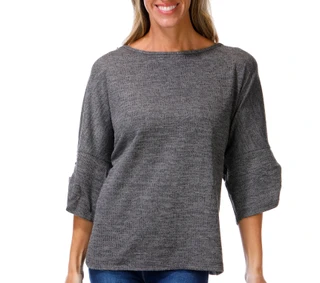 Thumbnail 1: MAX STUDIO Women's Cinched Sleeve Top  