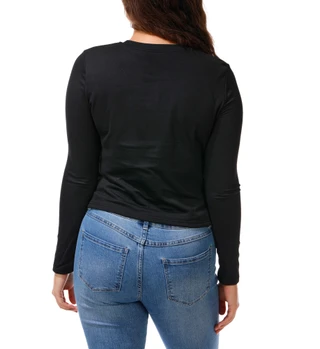Thumbnail 2: Moral Society Juniors Long Sleeve Crew Neck Top 