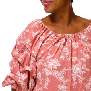 Thumbnail 2: Good Days Only Women's Plus Floral Off Shoulder Top  