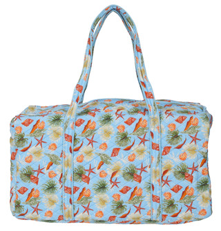 Thumbnail 1: Traveland 22 in Quilted Tropical Print Duffel Bag 