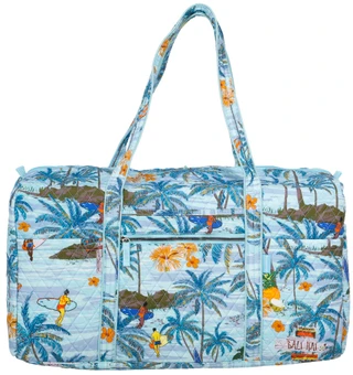 Thumbnail 1: Traveland 22 in Quilted Tropical Print Duffel Bag 