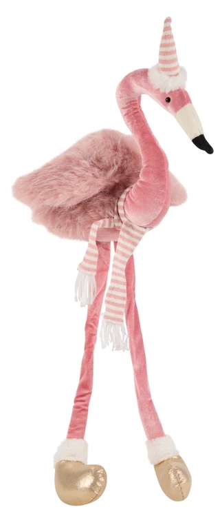 Thumbnail 1: Magical Season 30 in Christmas Flamingo in Santa Hat & Scarf Decor 