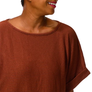 Thumbnail 3: MAX STUDIO Women's Plus Short Sleeve Rib Top 