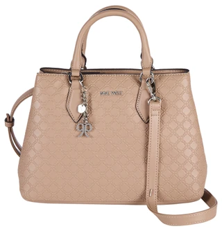 Thumbnail 1: NINE WEST Lattice Embossed 2 Section Zip Cross Body with Strap & Bling 
