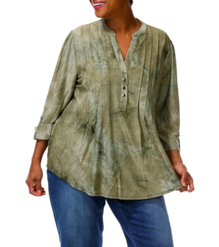 Thumbnail 1: Ava & Grace Women's Plus Knit Top  