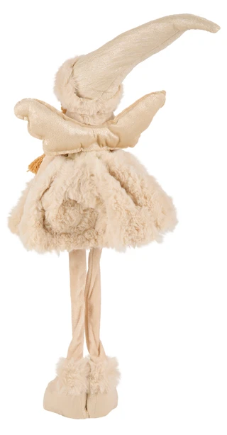Thumbnail 2: Magical Season 25 in Christmas Angel in Plush Dress & Santa Hat Decor 