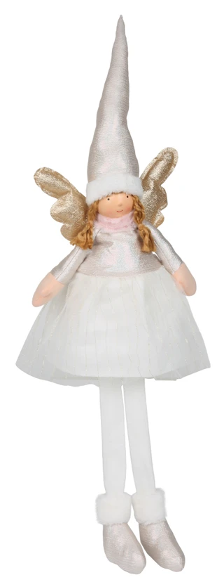 Thumbnail 1: Magical Season 30 in Christmas Shelf Sitter Angel in Dress &  Hat Decor 