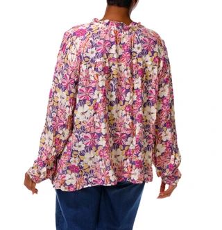 Thumbnail 2: Hayden LA Women's Plus Long Sleeve Tie Front Blouse 