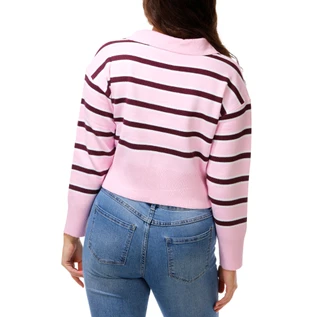Thumbnail 2: No Comment Juniors Split Neck Crop Sweater 