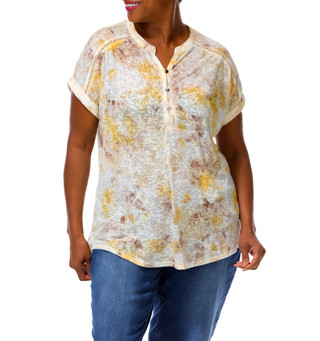 Thumbnail 4: Cocomo Women's Plus Floral Top  