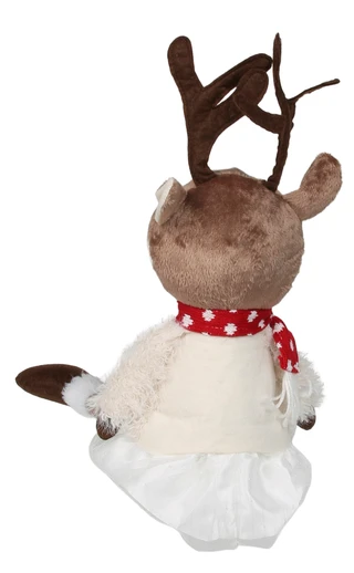 Thumbnail 2: Magical Season 27 in Christmas Reindeer in Sweater w/ Scarf Accent 