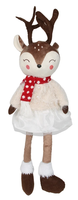 Thumbnail 1: Magical Season 27 in Christmas Reindeer in Sweater w/ Scarf Accent 