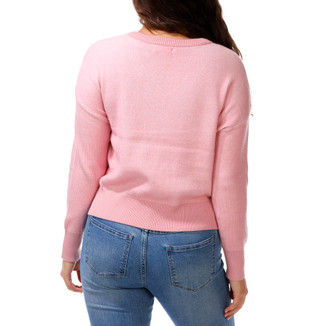 Thumbnail 2: No Comment Juniors V-Neck Pullover Sweater 