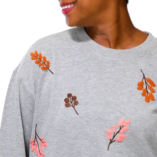 Thumbnail 4: Marled Women's Plus Fall Leaf Sweatshirt  