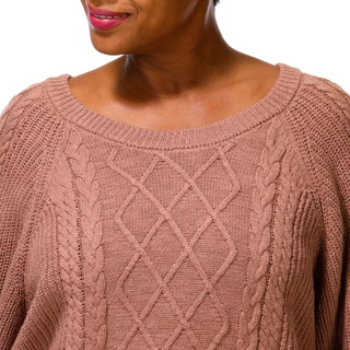 Thumbnail 3: Sanctuary Women's Plus Cable Knit Sweater  
