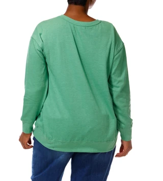 Thumbnail 4: Anneliese Women's Plus Sunflower Sweatshirt  