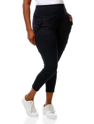 Thumbnail 2: Bally Total Fitness Women's Plus Active High Rise Leggings 