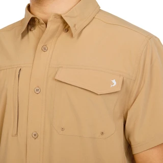 Thumbnail 2: REEL LEGENDS Men's UPF 50 Button Down Shirt 