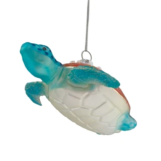 Thumbnail 2: Magical Season Multi-Color Turtle Glass Ornament 