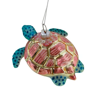 Thumbnail 1: Magical Season Multi-Color Turtle Glass Ornament 