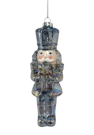 Thumbnail 1: Magical Season Blue Nutcracker Glass Ornament 