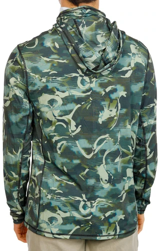 Thumbnail 2: REEL LEGENDS Men's Long Sleeve Moisture Wicking Printed Hoodie 