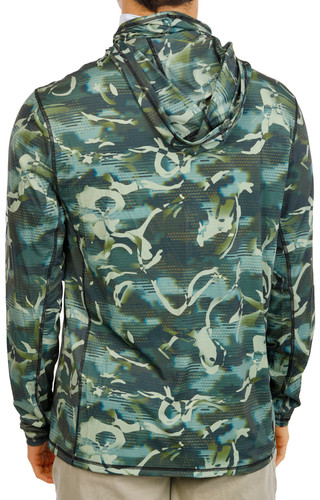 Thumbnail 2: REEL LEGENDS Men's Long Sleeve Moisture Wicking Printed Hoodie 