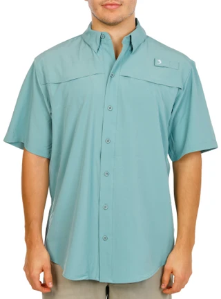 Thumbnail 1: REEL LEGENDS Men's UPF 50 Button Down Shirt 