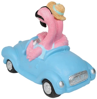 Thumbnail 2: Fancy That 17 In Flamingo Couple in Car Figurine 