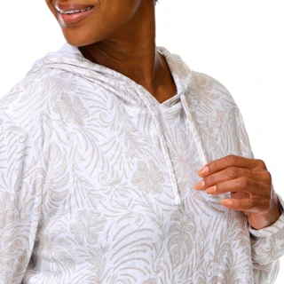 Thumbnail 5: REEL LEGENDS Plus Long Sleeve Floral Knit Hoodie Sweatshirt 