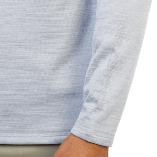 Thumbnail 2: REEL LEGENDS Men's Honeycomb Heather Long Sleeve Pullover w/ Quarter Zip 