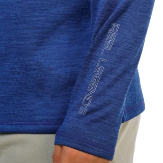 Thumbnail 4: REEL LEGENDS Men's Honeycomb Heather Long Sleeve Pullover w/ Quarter Zip 