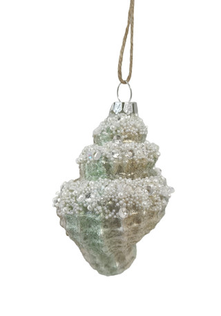 Thumbnail 2: Magical Season Green Shell Glass Ornament 