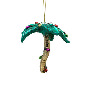 Thumbnail 2: Magical Season Palm Tree with Bulb Garland Ornament 