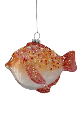 Thumbnail 2: Magical Season Red Fish Glass Ornament 