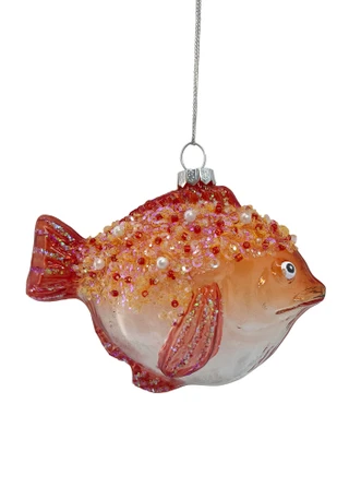 Thumbnail 1: Magical Season Red Fish Glass Ornament 