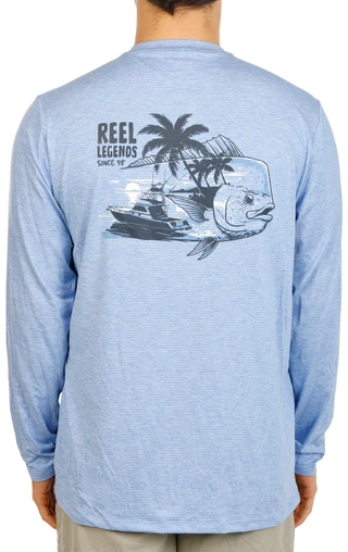 Thumbnail 1: REEL LEGENDS Men's Long Sleeve UPF 50+ Moisture Wicking Shirt 