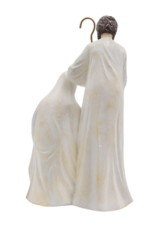 Thumbnail 2: Magical Season 12" White & Gold Nativity Scene 