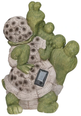 Thumbnail 2: Fancy That 18 In Solar Turtle Stack Figurine 