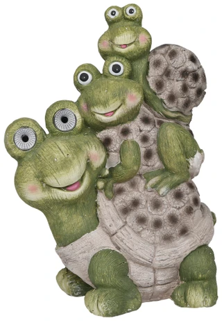 Thumbnail 3: Fancy That 18 In Solar Turtle Stack Figurine 