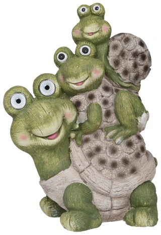 Thumbnail 1: Fancy That 18 In Solar Turtle Stack Figurine 